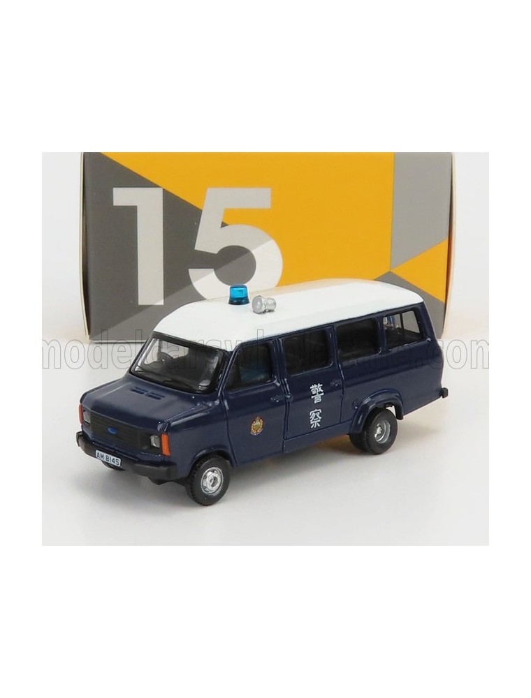 FORD ENGLAND - TRANSIT MKII MINIBUS POLICE 1980 - BLUE WHITE