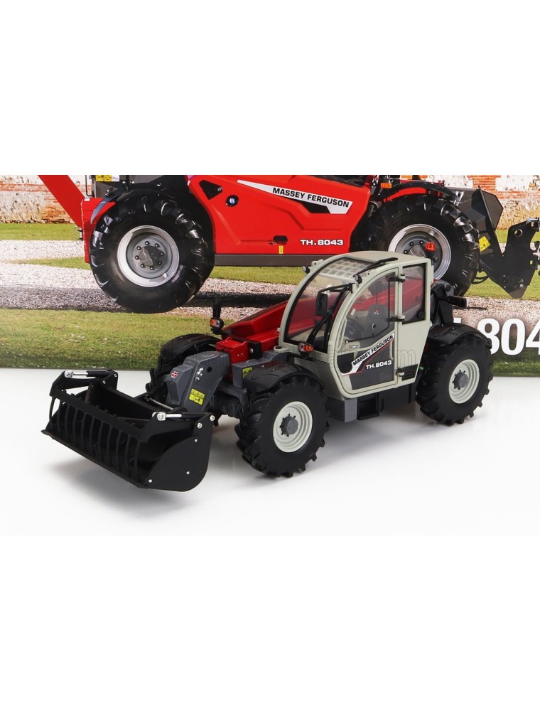 MASSEY FERGUSON - MF TH.8043 TELESCOPIC TRACTOR - ELEVATORE - RED GREY