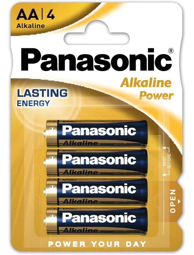 Panasonic - AA Stilo Alkaline Power - Blister 4 pezzi