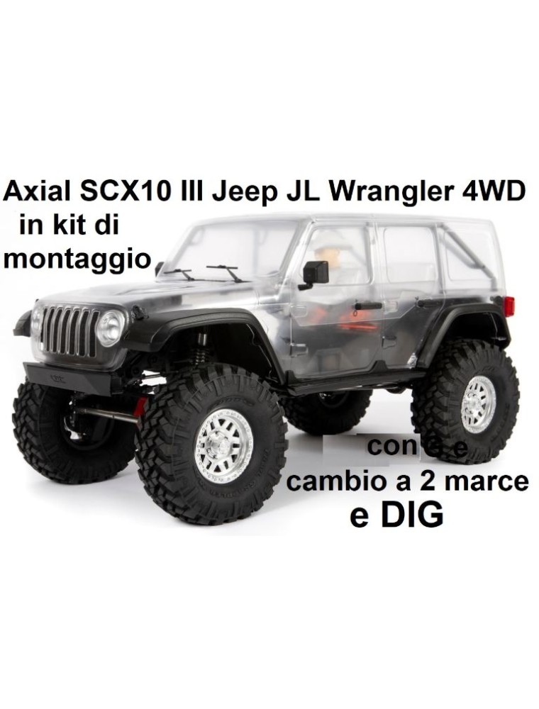 Axial - SCX10 III Jeep JL Wrangler with Portals 4WD Kit 1/10