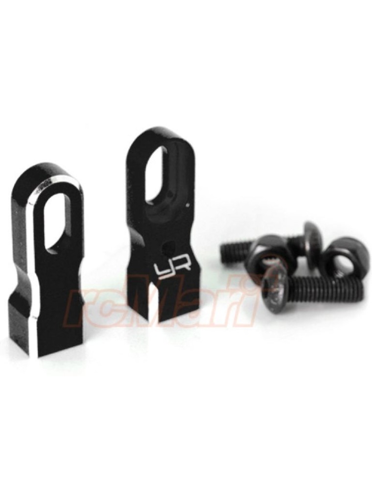 Yeah Racing - Supporti servo nero in ergal universale 1/10 regolabili in altezza