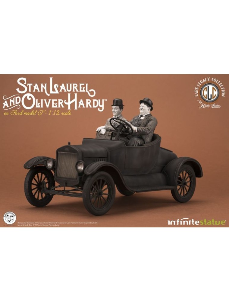 Infinite Statue - Stanlio e Ollio su Ford Model T 1/12 Stan Laurel  Oliver Hardy