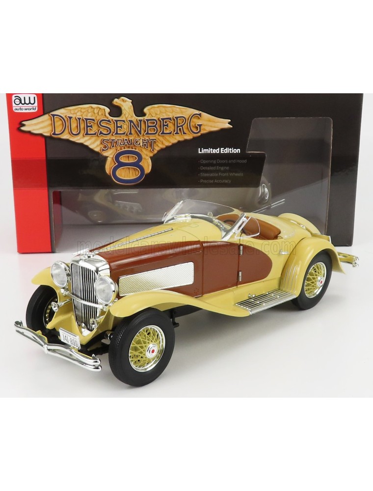 DUESENBERG - SSJ SPEEDSTER SPIDER CABRIOLET OPEN 1935 - CREAM BROWN