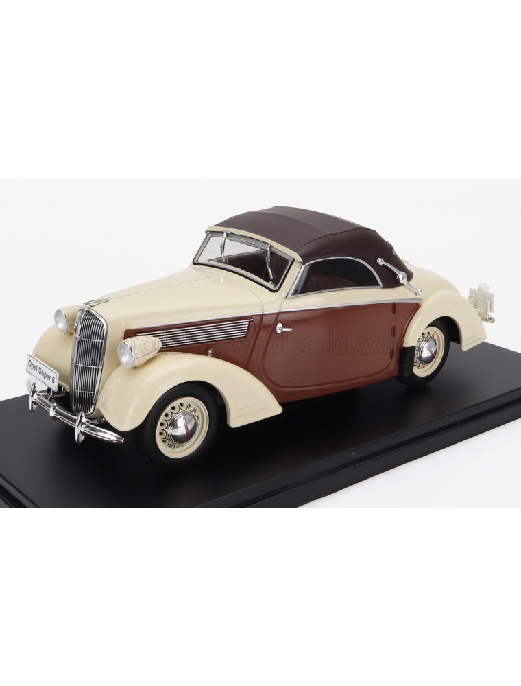 OPEL - SUPER 6 HEBMULLER CABRIOLET CABRIOLET CLOSED 1937 - CREAM BROWN