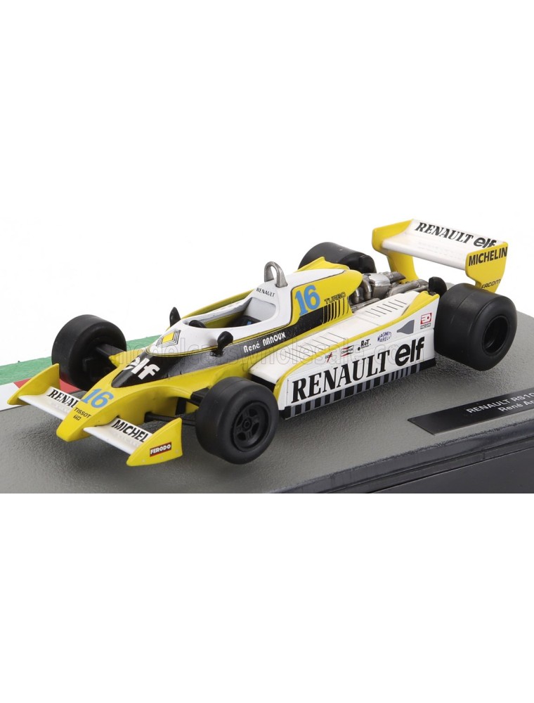 RENAULT - F1 RS10 TEAM RENAULT ELF N 16 SEASON 1979 RENE ARNOUX - YELLOW WHITE