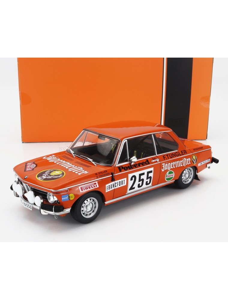 BMW - 2002 JAGERMEISTER (night version) N 255 RALLY MONTECARLO 1973 WOLFGANG STILLER - AXEL WAGENER - ORANGE