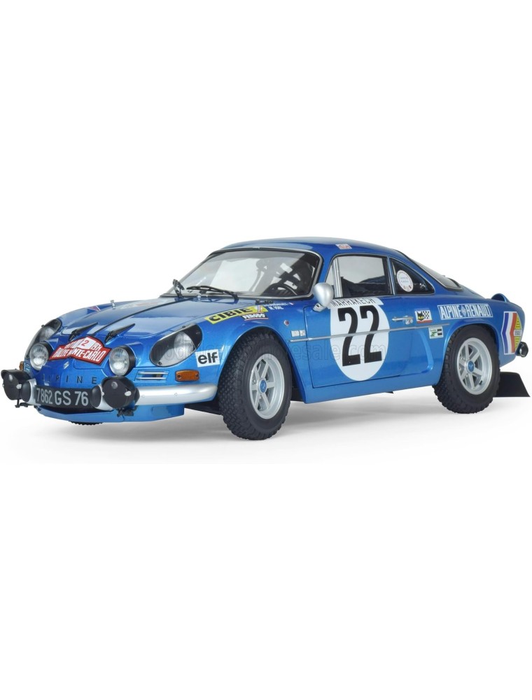 RENAULT - MODEL-KIT - ALPINE A110 1600S N 22 4th RALLY MONTECARLO 1971 JEAN CLAUDE ANDRUET - MICHEL VIAL - BLUE MET