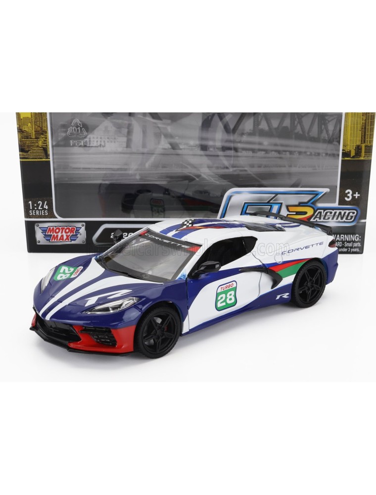 CHEVROLET - CORVETTE N 28 RACING 2020 - WHITE BLUE