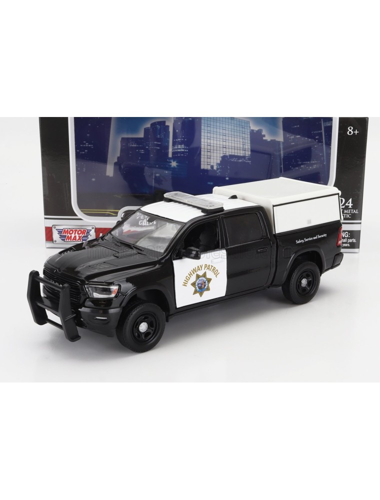 DODGE - RAM 1500 PICK-UP LARAMINE CREW CAB CALIFORNIA HIGHWAY PATROL POLICE 2019 - BLACK WHITE