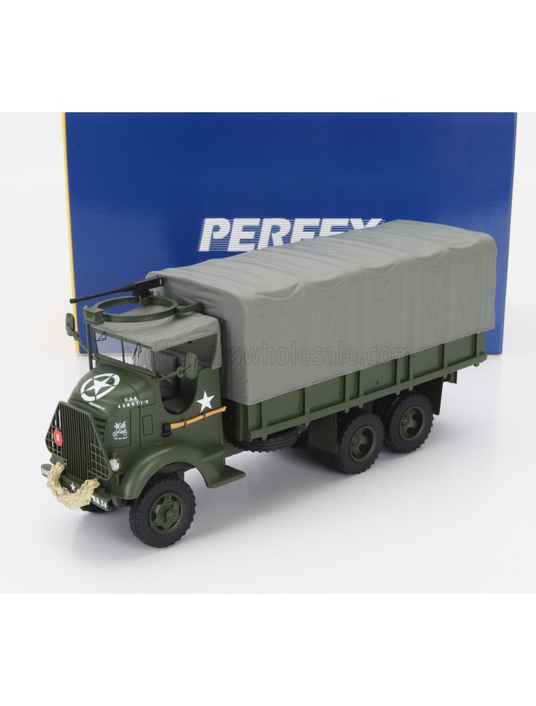 GMC - 353 AFKWX TRUCK BACHE MILITARY TELONATO 3-ASSI (THE RED BULL) 1944 - MILITARY GREEN