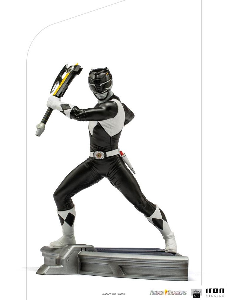 Power Rangers Bds Art Statua Black Ranger 17 Cm 1/10 Iron Studios