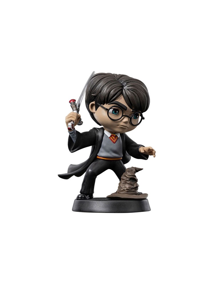 Harry Potter MiniCo Statua Harry con la Spada di Grifondoro 14 Cm Iron Studios