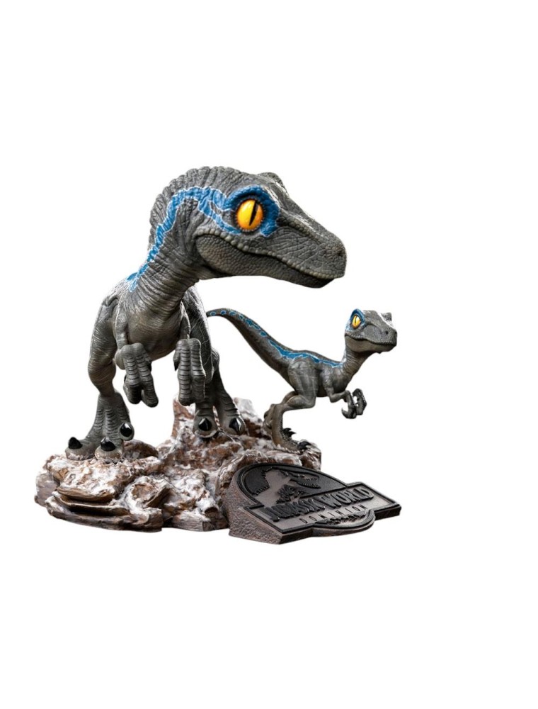 Jurassic World Dominion MiniCo Statua Blu e Beta 13 Cm Iron Studios