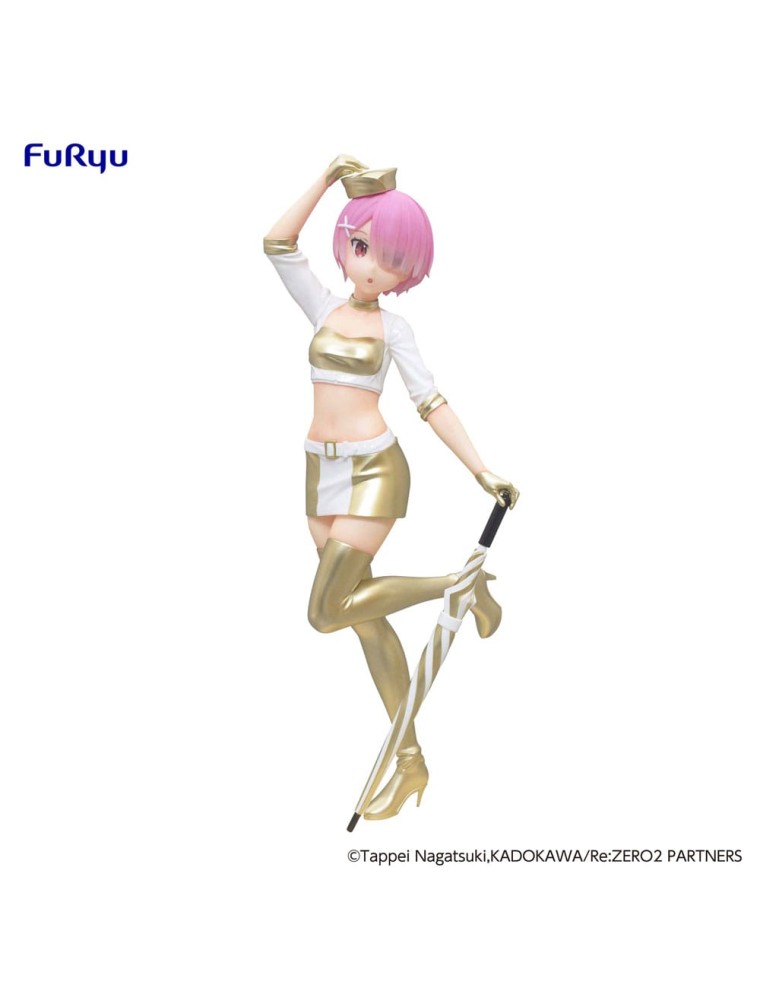 Re:zero Starting Life In Another World Trio-try-it Pvc Statua Ram Grid Girl 21 Cm Furyu