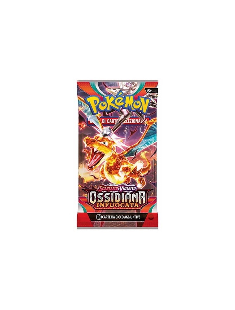 Pokémon TCG Scarlatto & Violetto Ossidiana Infuocata Busta da 10 Carte (ITA)