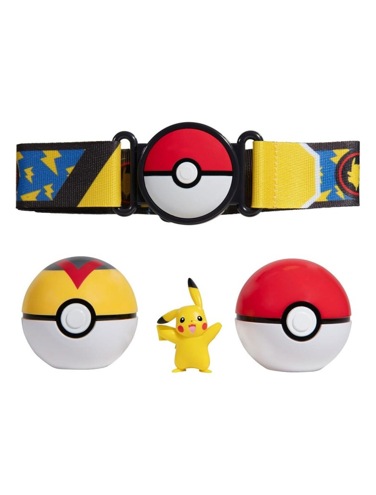 Pokémon Clip'n'go Poké Ball Cintura Set Poké Ball, Level Ball & Pikachu Jazwares