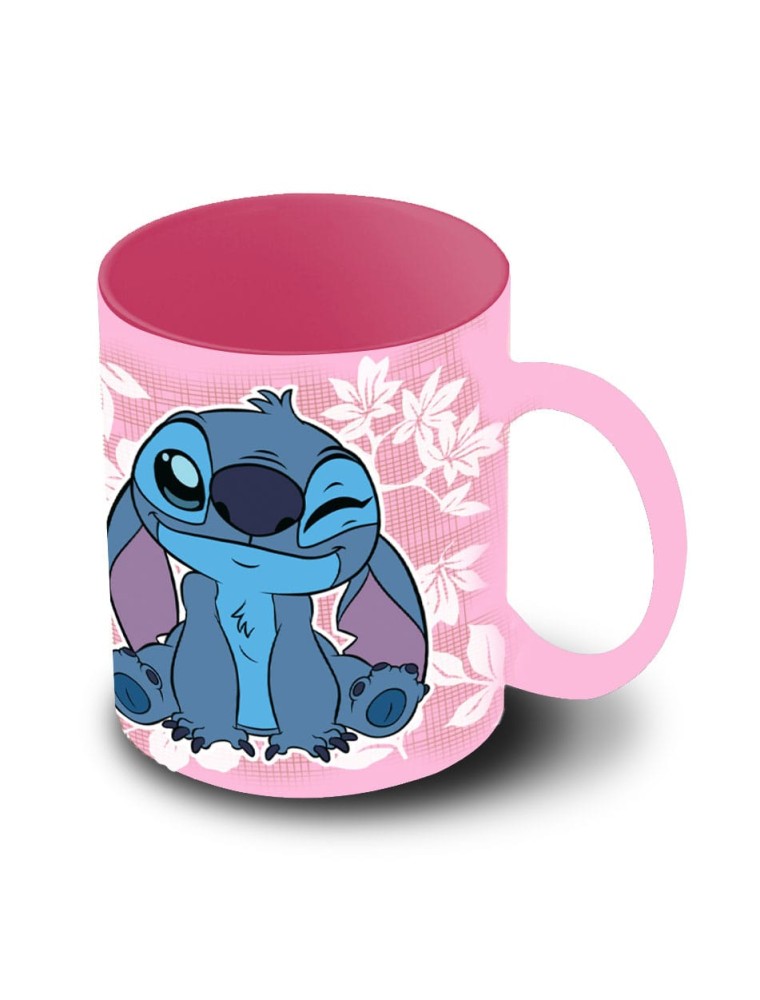 Disney Lilo & Stitch Tazza Stitch Fiori Rosa Karactermania