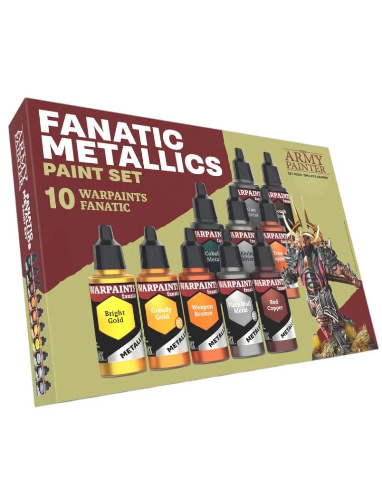 Warpaints Fanatic: Metallics Paint Set Colori Modellismo Army Painter