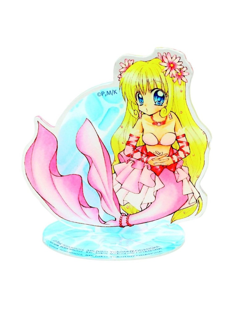 Mermaid Melody: Pichi Pichi Pitch Acrylic Figura Luchia Nanami Con Flowers 21 Cm Uchiwa