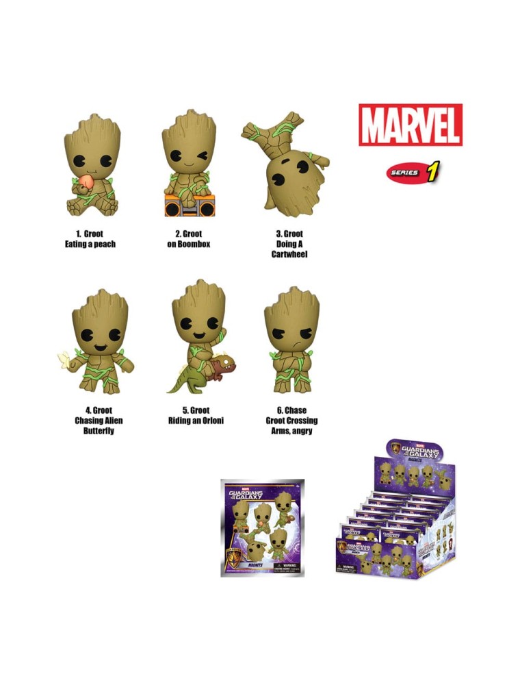 Guardiani Della Galassia Magneti Groot Series 1  Con Figure Int.