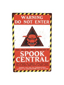 Ghostbusters Metal Sign Spook Central Trick Or Treat Studios