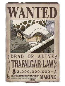 One Piece Poster Wanted Law...