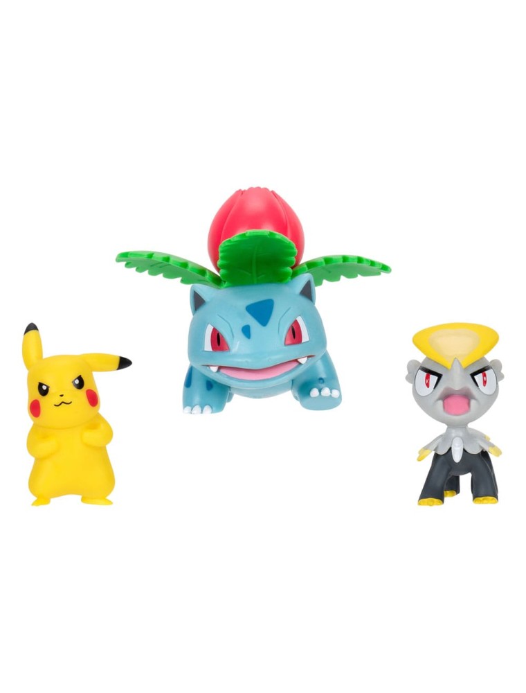 Pokémon Battle Figura Set Figura 3-pack Pikachu -2, Jangmo-o, Ivysaur Jazwares