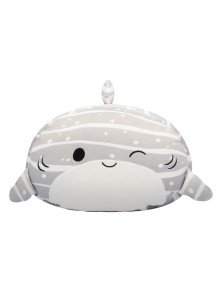 Squishmallows Peluche Figura Grey Striped Whale Shark Sachie 30 Cm Jazwares