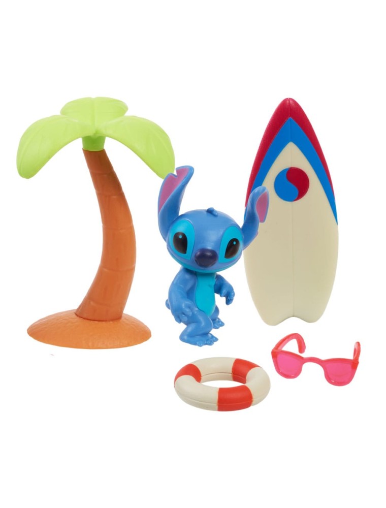 Lilo & Stitch Mini Figura Playset Hang Ten Stitch 7 Cm Just Play