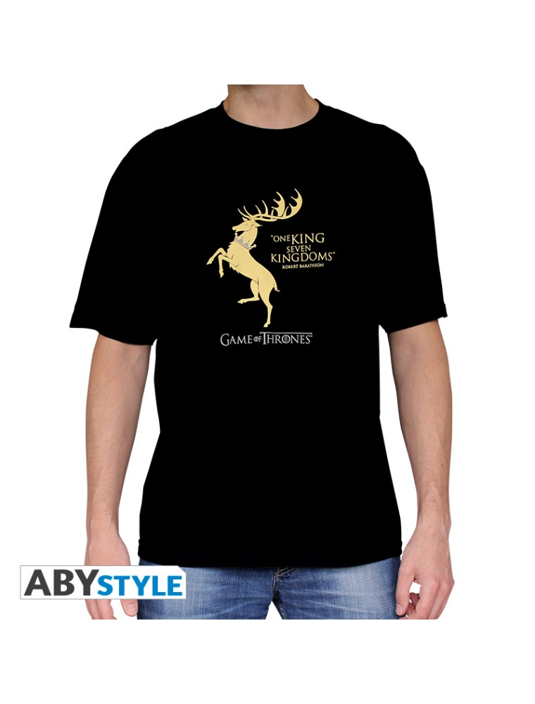 Il Trono Di Spade - Tshirt "baratheon" Man Ss Black - Basic*