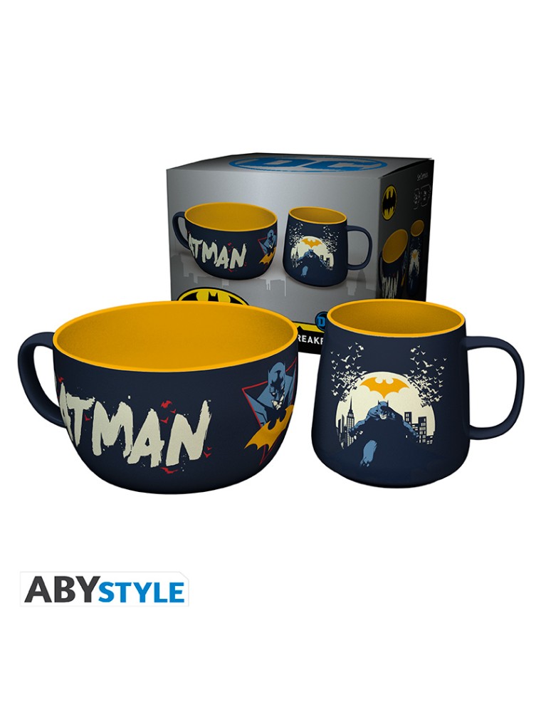 Dc Comics - Set Colazione Tazza + Ciotola - Batman Iconic