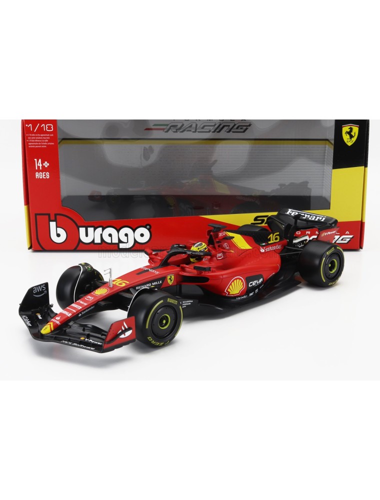 BURAGO FERRARI 1/18 F1 SF-23 TEAM LECLERC