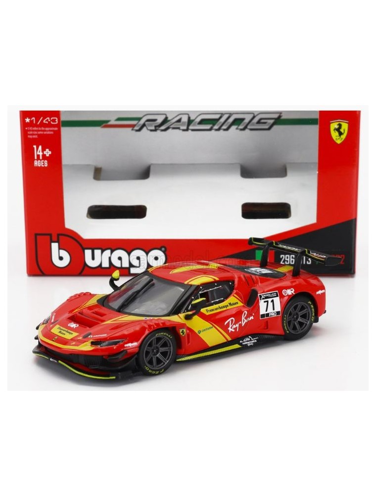 Bburago - Ferrari 296 GT3 3.0L n7 1/43 Twin Turbo V6