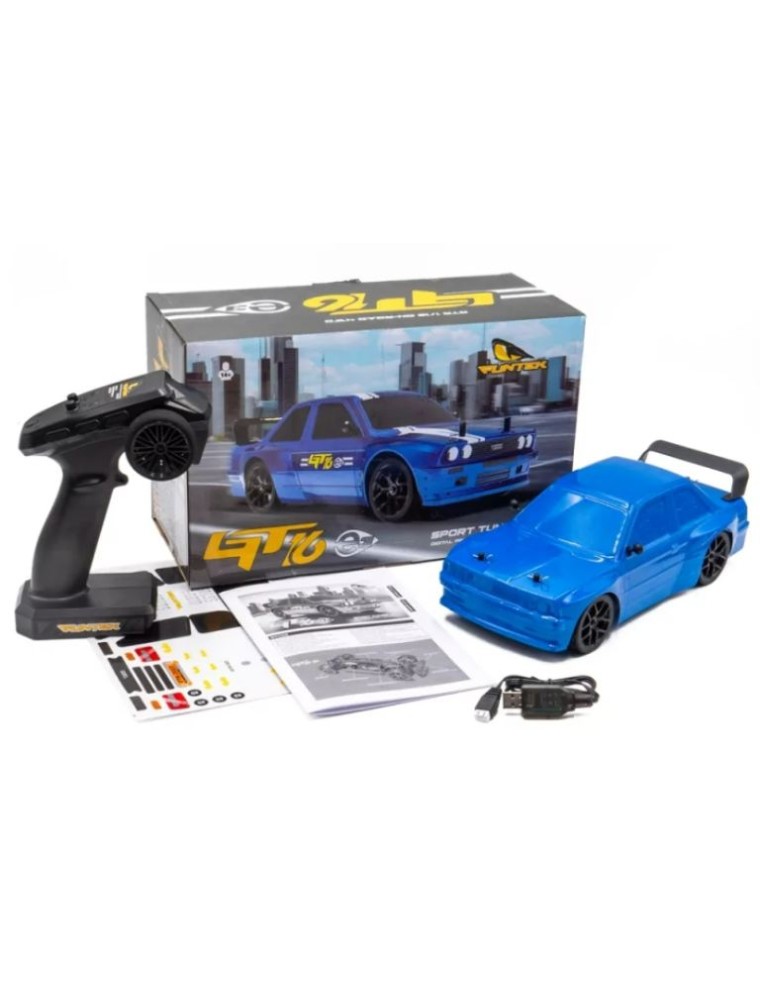 Funtek - GT16 e3 Touring rossa 4wd 1/16 montata con motore a spazzole 21T