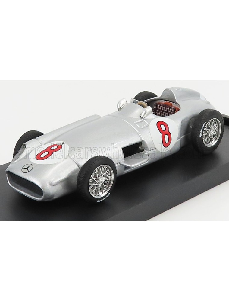 MERCEDES BENZ - F1 W196 N 8 WORLD CHAMPION WINNER DUTCH GP 1955 JUAN MANUEL FANGIO - SILVER