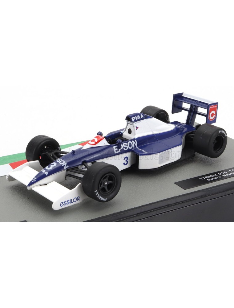 TYRRELL - F1  018 FORD N 3 SEASON 1990 SATORU NAKAJIMA - BLUE WHITE