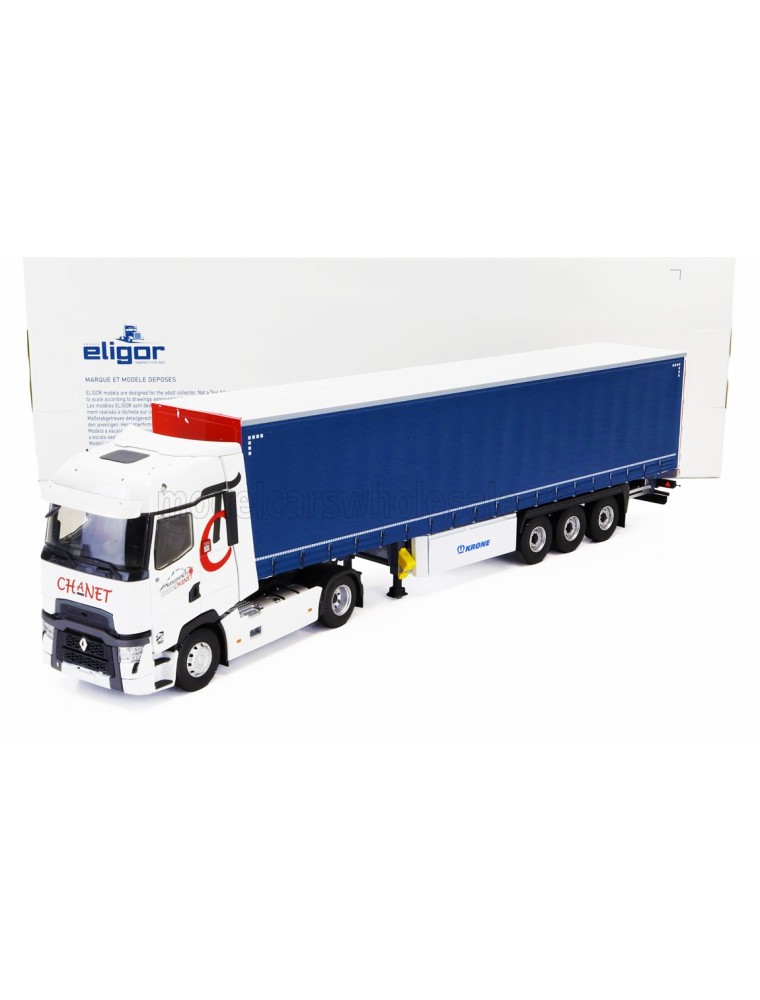 RENAULT - T520 TRUCK TELONATO CHANET TRANSPORTS 2021 - WHITE BLUE