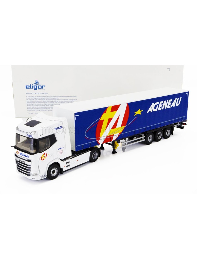 DAF - XG TRUCK TELONATO AGENEAU TRANSPORTS 2021 - WHITE BLUE