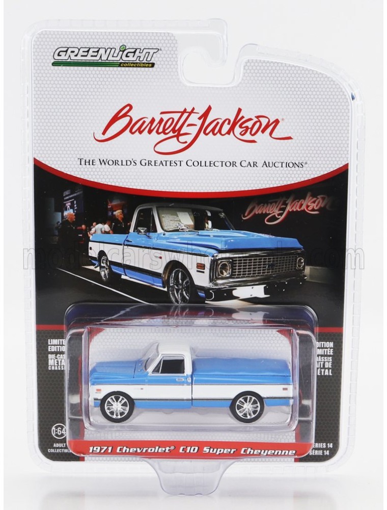 CHEVROLET - C-10 PICK-UP CHEYENNE CUSTOM 1971 - LIGHT BLUE WHITE