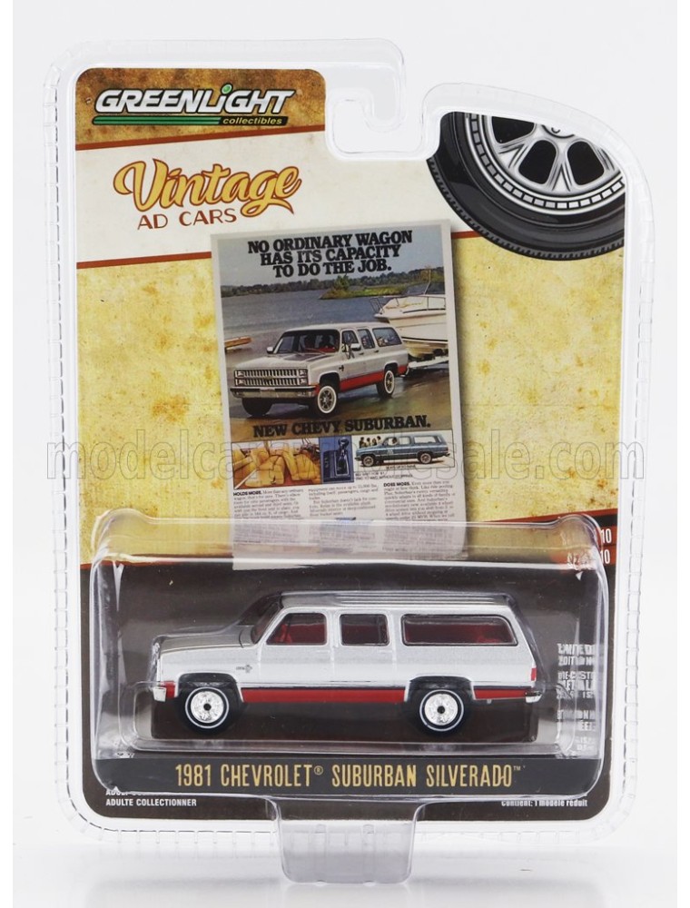 CHEVROLET - SUBURBAN 1981 - SILVER RED