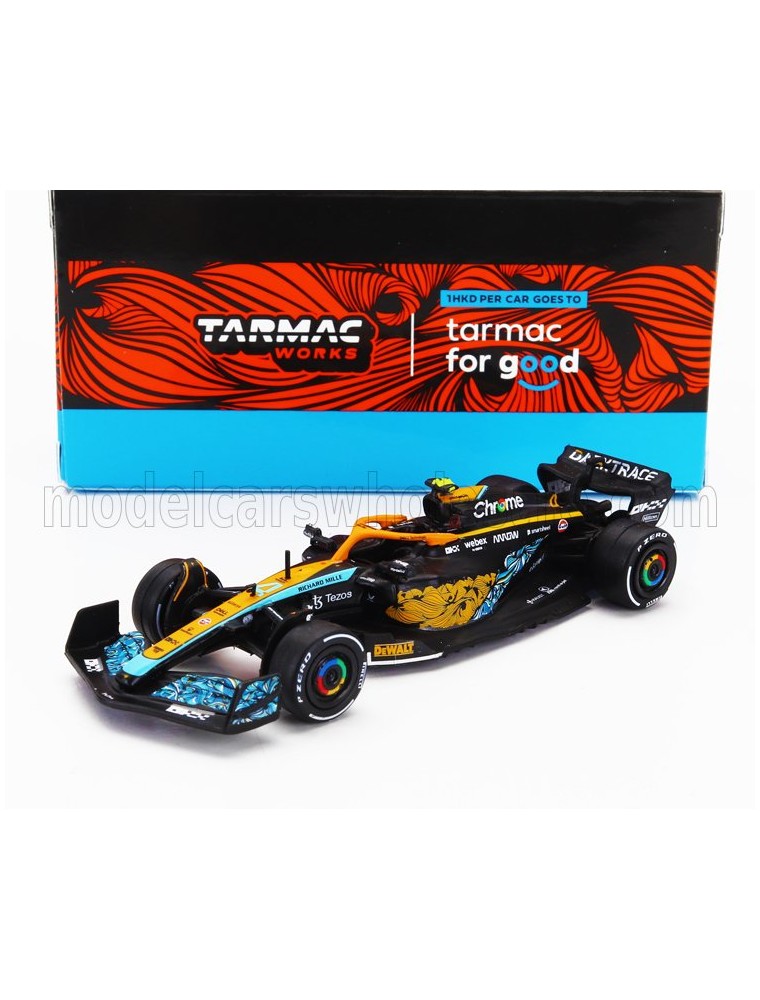 McLAREN - F1  MCL36 TEAM MCLAREN N 4 ABU DHABI GP 2022 LANDO NORRIS - ORANGE LIGHT BLUE