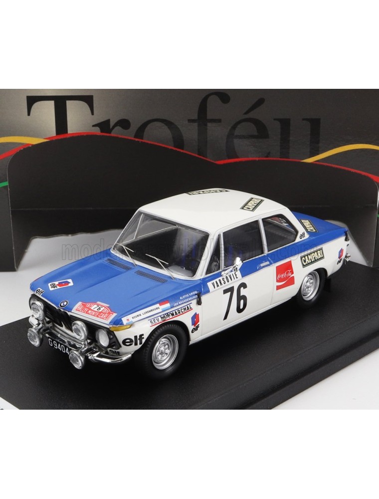 BMW - 2002 Ti (night version) N 76 RALLY MONTECARLO 1973 A.KRIDEL - J.BRANDENBURGER - BLUE WHITE