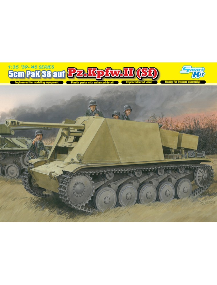 DRAGON - 1/35 5cm PaK 38 auf Pz.Kpfw.II (Sf) (SMART KIT)