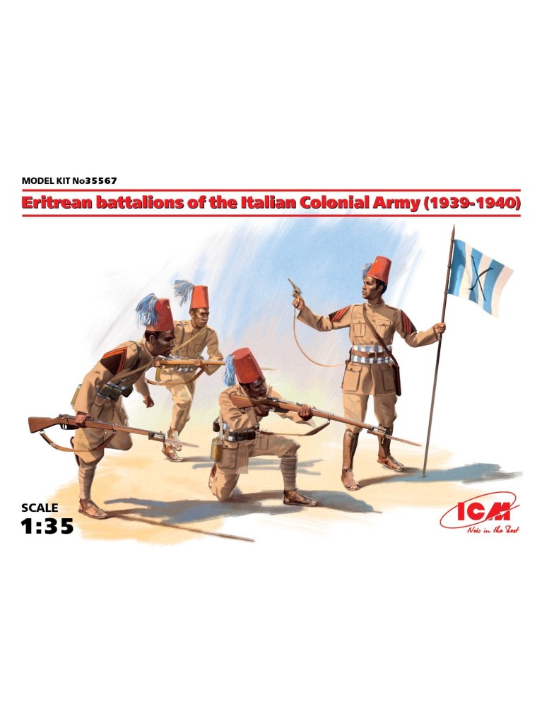 ICM - 1/35 Eritrean battalions of the Italian colonial Army (1939-1940) (4 figures) (100% new molds)