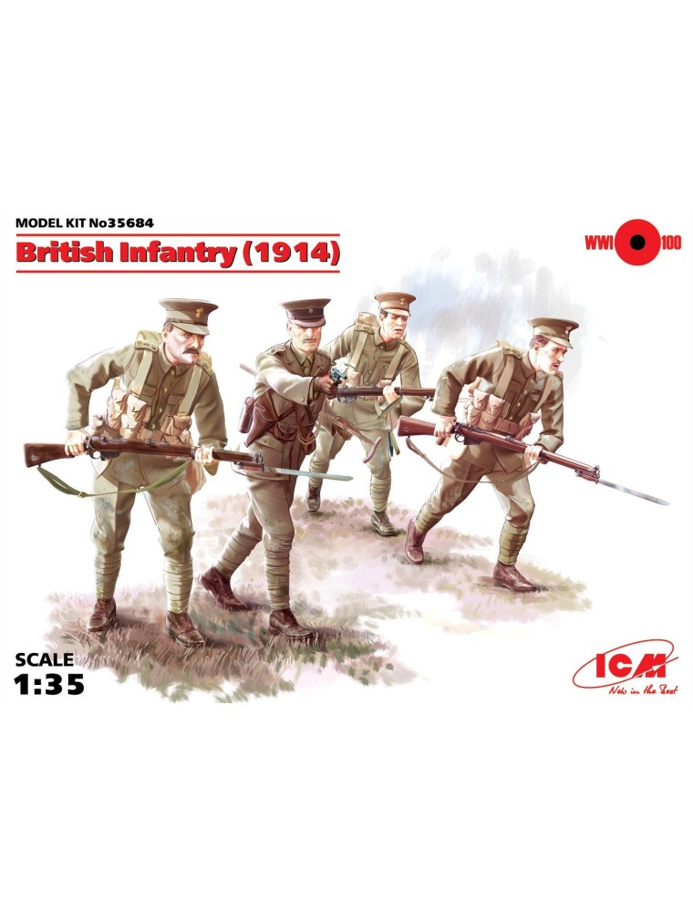 ICM - 1/35 British Infantry (1914), (4 figures)