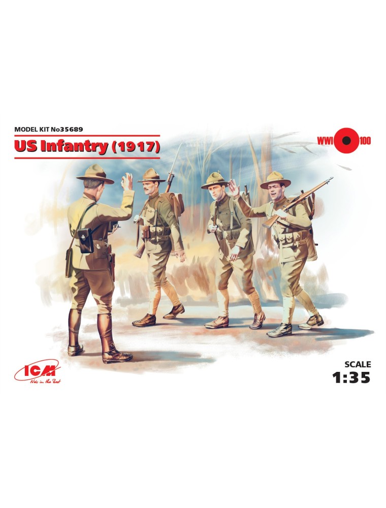 ICM - 1/35 US Infantry (1917) (4 figures)