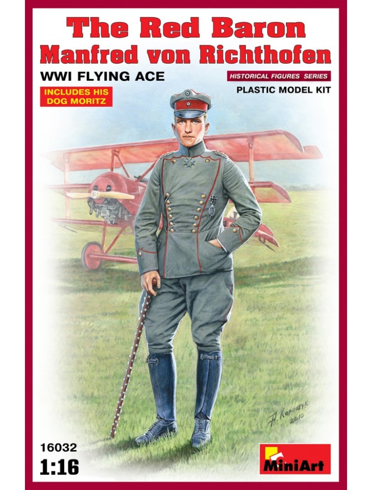 MINI ART - 1/16 Red Baron. Manfred von Richthofen.WW1 Flying Ace