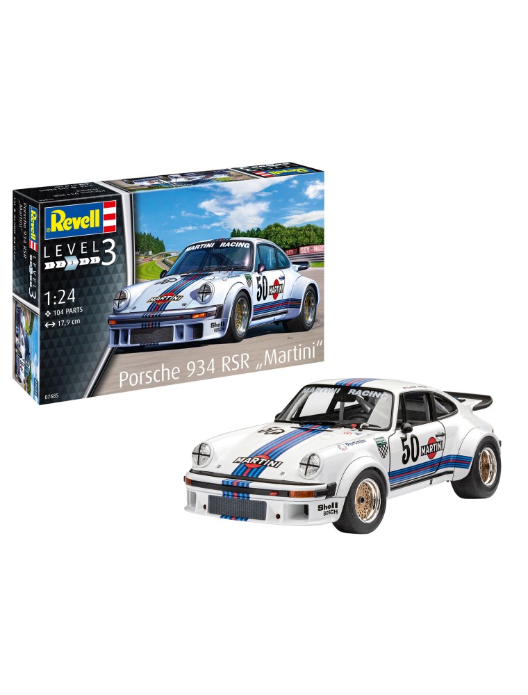 REVELL - 1/24 Porsche 934 RSR Martini Racing