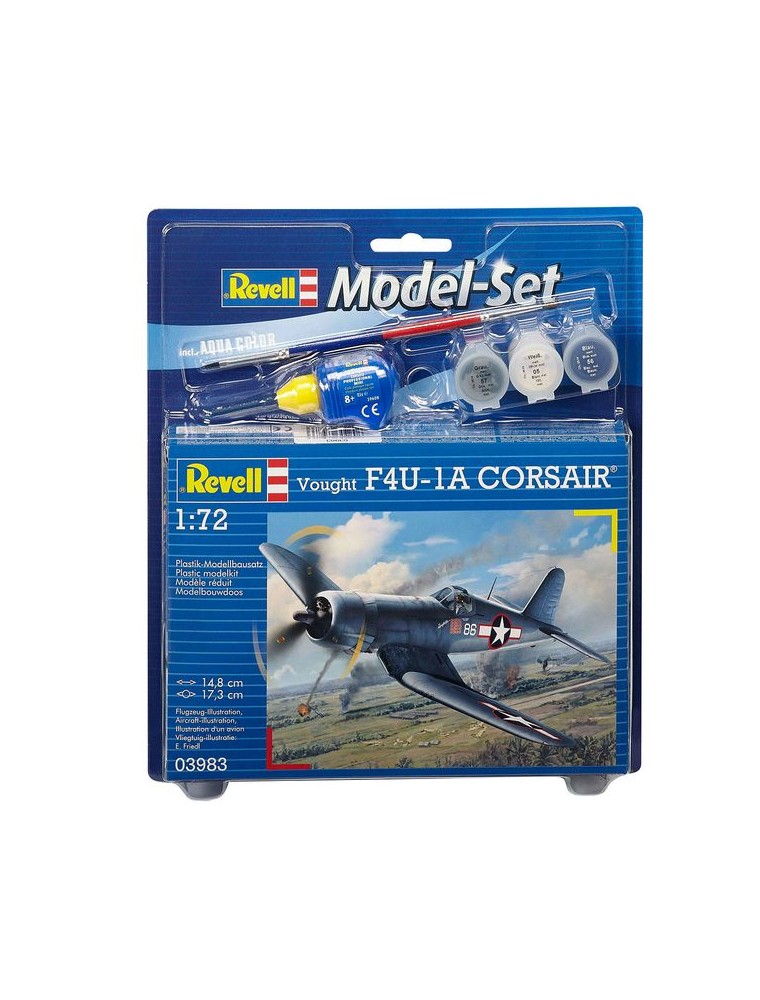 REVELL - 1/72 Model Set Vought F4U-1D CORSAIR