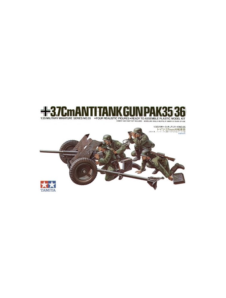 TAMIYA - 1/35 German 37mm Anti-Tank Gun Kit